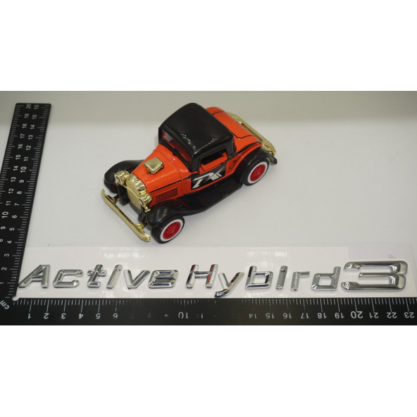 Bmw Active Hybrid3 Bagaj Krom Metal 3M 3D Yazı Logo - 5