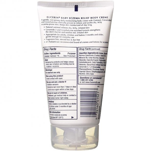 EUCERİN BABY ECZEMA RELİEF VÜCUT KREMİ 141 GR - 2