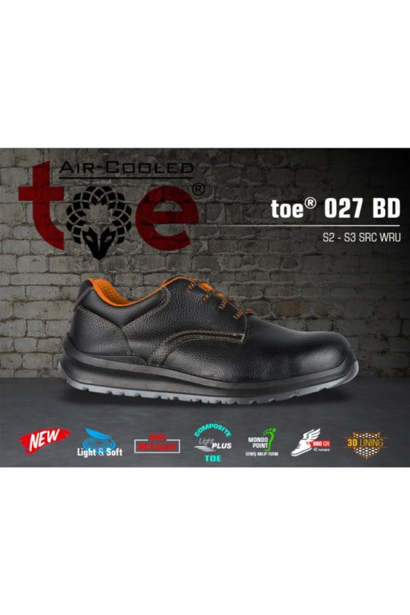 TOE İş ayakkabısı Toe027 S3 Kompozit Burun Kompozit Ara Taban S3 İŞ AYAKKABISI - 2