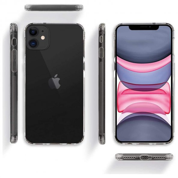 İphone 11 Pro Max Tıpalı Kamera Korumalı Silikon Kılıf - Resim 4