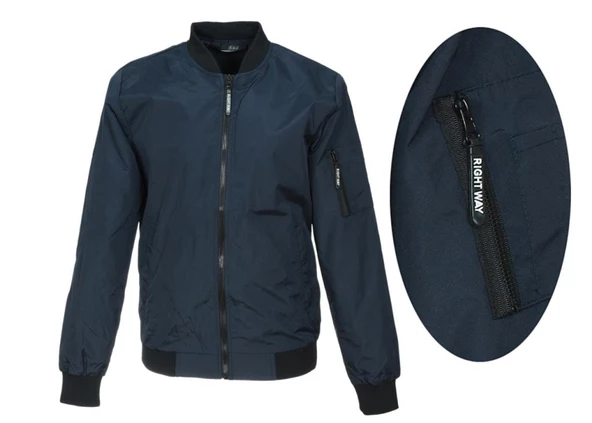 Erkek Kumaş Mont Yazlık Model Lacivert Renk - 2