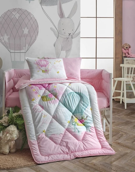 Cotton Box Ranforce Bebek Uyku Seti-Little Princess Pembe