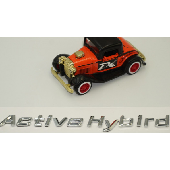 Bmw Active Hybrid Bagaj Krom Metal 3M 3D Yazı Logo - Resim 3