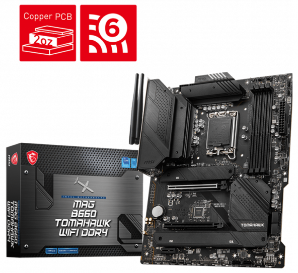 MSI MAG B660 TOMAHAWK WIFI DDR4 4800(OC) ATX 1700p