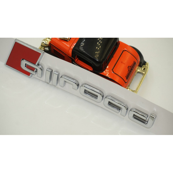 Audi A4 A6 S Allroad Vagon Bagaj Krom ABS 3M 3D Yazı Logo Orjinal Ürün - 5