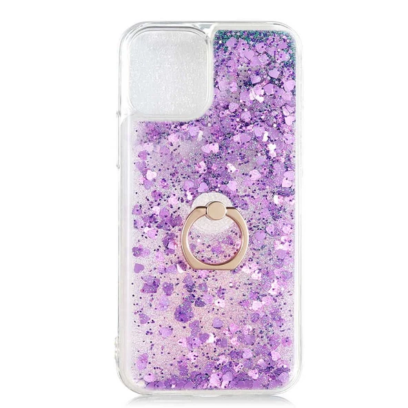 Gpack Apple iPhone 13 Mini Kılıf Milce Sulu Yüzüklü Silikon Arka Kapak - 3