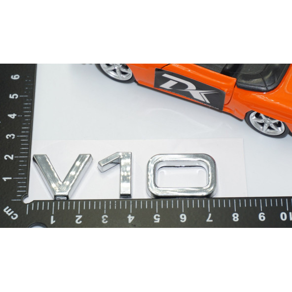 DK Tuning V10 3M 3D Krom ABS Bagaj Logo Amblem Audi İle Uyumlu - 4