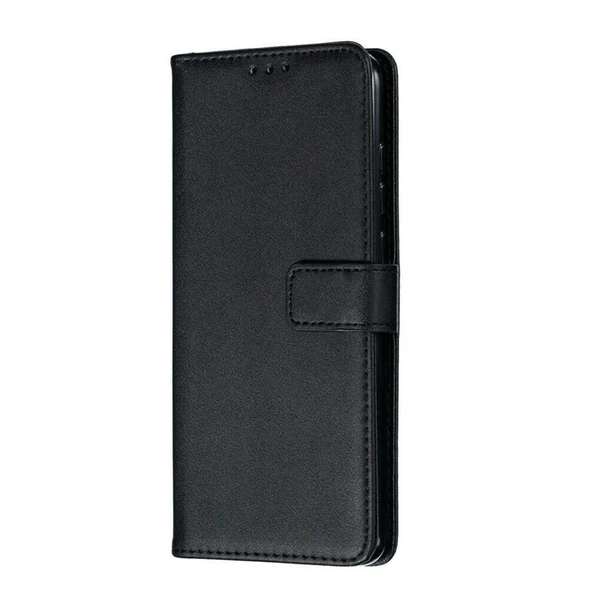 Gpack Samsung Galaxy A31 Kılıf LocaL Cüzdan Standlı Kartvizitli Siyah