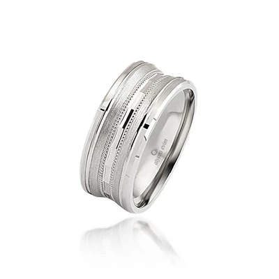 Yeni Tasarım Gümüş Tek Bay Alyans Yüzük ürün görseli 1