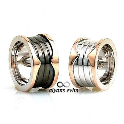 Gümüş Elişi Çift Alyans - 2
