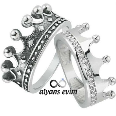 Kral & Kraliçe Serisi Gümüş Yüzükler