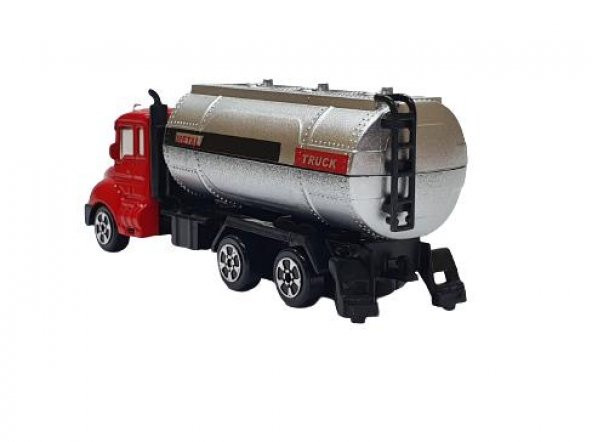 Metal İş Makinası 13 Cm -  İtfaiye Su Tankeri - CF16-F1-Tanker - 3