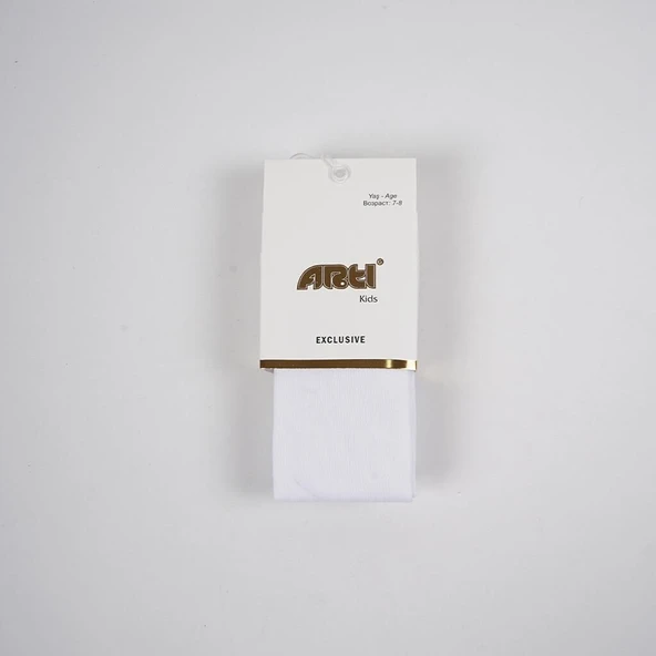 Artı Alona Düz Külotlu Çorap 300183 Beyaz