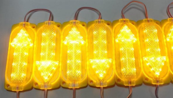 Led Modül 2835 Sarı Ok Yönü İşaretli 12v Dv (1 Adet Fiyatıdır) - 2
