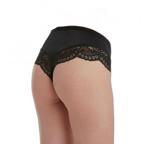 X-Lady 1624 Siyah Brazilian String Dantelli Külot - 3