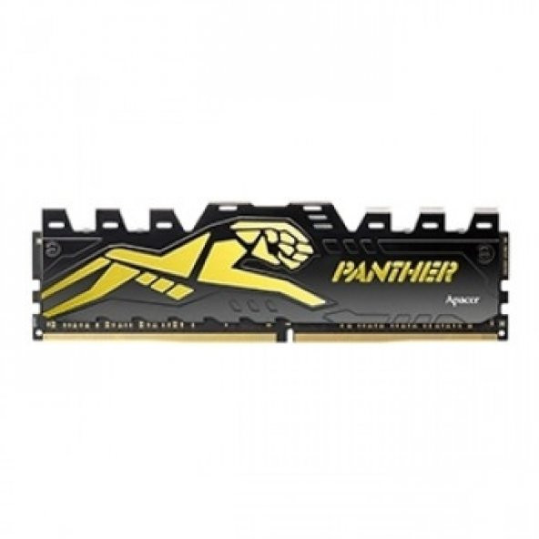 Apacer Panther Black-Gold 16GB (1x16GB) 3200Mhz CL16 DDR4 Gaming Ram (AH4U16G32C08Y7GAA-1)