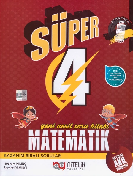 NİTELİK 4.SINIF SÜPER MATEMATİK SORU KİTABI - Resim 2