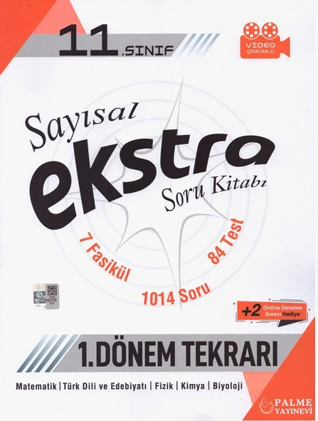 PALME 11.SINIF EKSTRA SORU KİTABI SAYISAL 1. DÖNEM