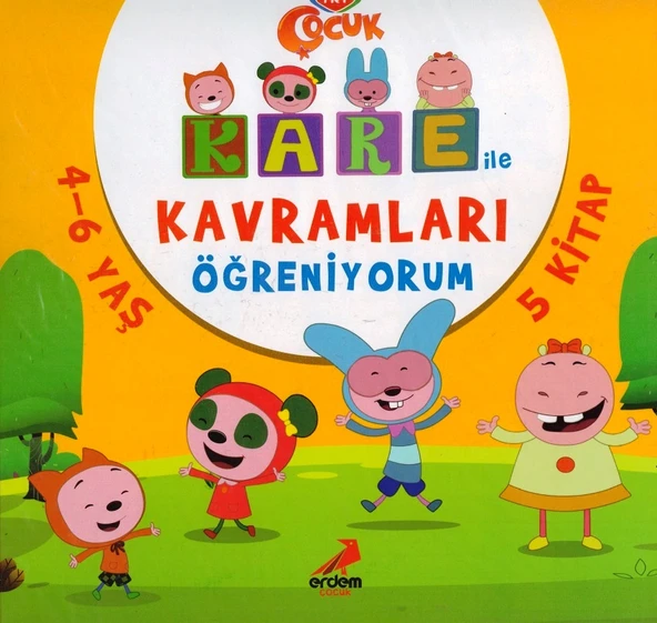 ERDEM KARE İLE KAVRAMLARI ÖĞRENİYORUM-5 KİTAP