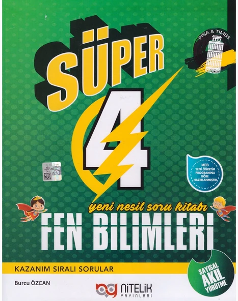 NİTELİK 4.SINIF SÜPER FEN BİLİMLERİ SORU KİTABI ürün görseli
