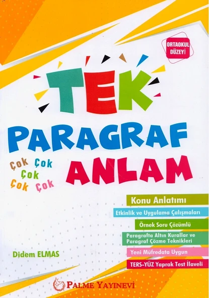 PALME 8.SINIF TEK PARAGRAF ANLAM KONU ANLATIM