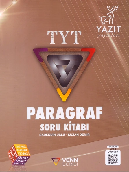 YAZIT TYT VENN SERİSİ PARAGRAF SORU KİTABI ürün görseli 1