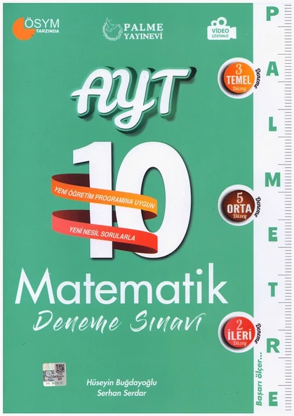 PALME AYT MATEMATİK 10 DENEME PALMETRE VİDEO ÇÖZÜMLÜ