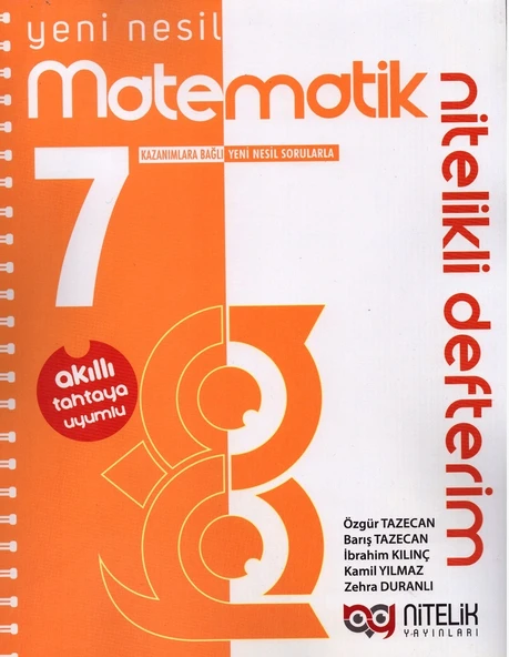 NİTELİK 7.SINIF MATEMATİK NİTELİKLİ DEFTERİM