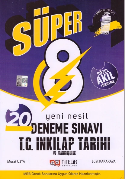NİTELİK 8.SINIF YENİ NESİL SÜPER T.C. İNKILAP TARİHİ DENEME