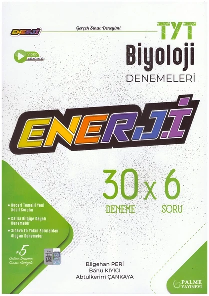 PALME TYT ENERJİ BİYOLOJİ 30 DENEME SINAVI