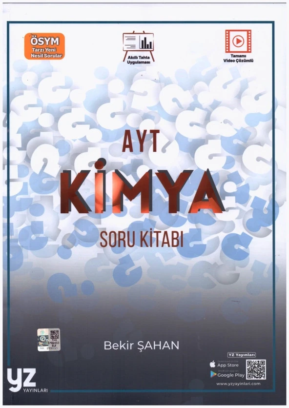 YZ AYT KİMYA SORU KİTABI