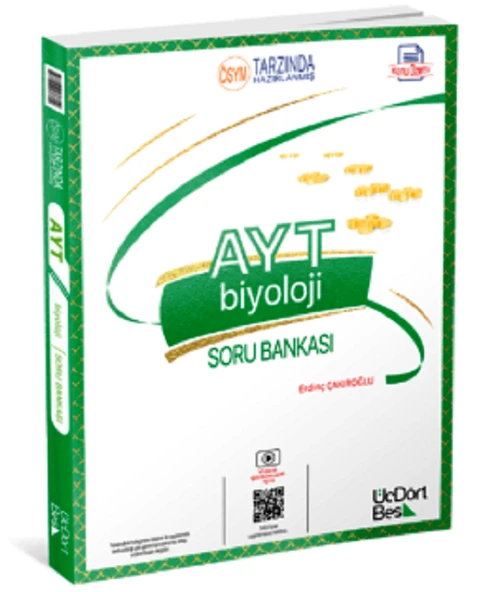 ÜÇDÖRTBEŞ AYT BİYOLOJİ SORU BANKASI ürün görseli 1