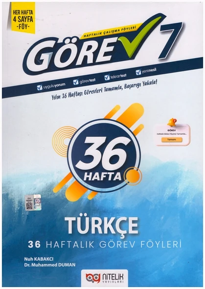NİTELİK 7.SINIF GÖREV TÜRKÇE