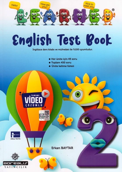 BOREALIS 2.SINIF LEARNED ENGLISH TEST BOOK ürün görseli 1