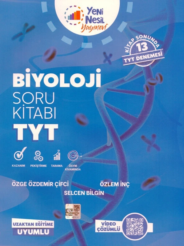 YENİ NESİL TYT BİYOLOJİ SORU KİTABI