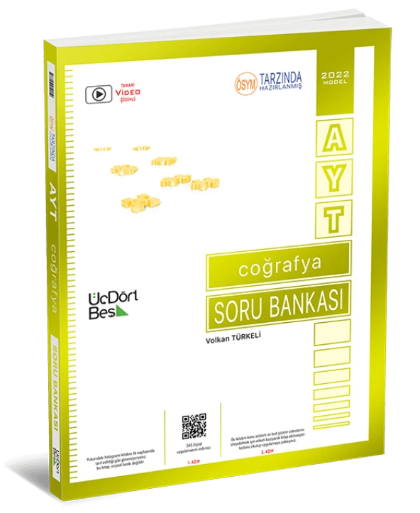 ÜÇDÖRTBEŞ AYT COĞRAFYA SORU BANKASI