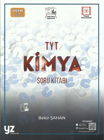 YZ TYT KİMYA SORU KİTABI