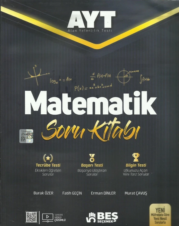BEŞ SEÇENEK AYT MATEMATİK SORU KİTABI