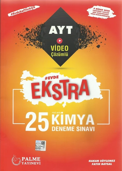 PALME AYT EVDE EKSTRA KİMYA 25 DENEME ürün görseli