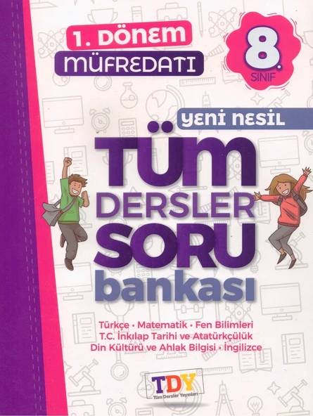 TDY 8.SINIF 1.DÖNEM TÜM DERSLER SORU BANKASI ürün görseli 1