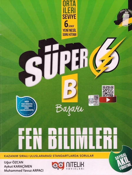 NİTELİK 6.SINIF SÜPER FEN BİLİMLERİ SORU BANKASI-B ESKİ