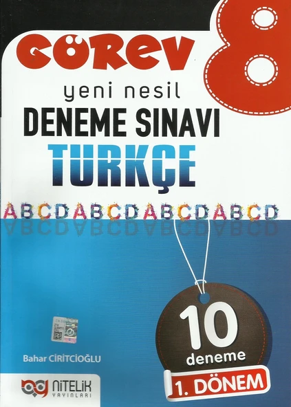 NİTELİK 8.SINIF GÖREV TÜRKÇE 10 DENEME SINAVI 1. DÖNEM ürün görseli 1