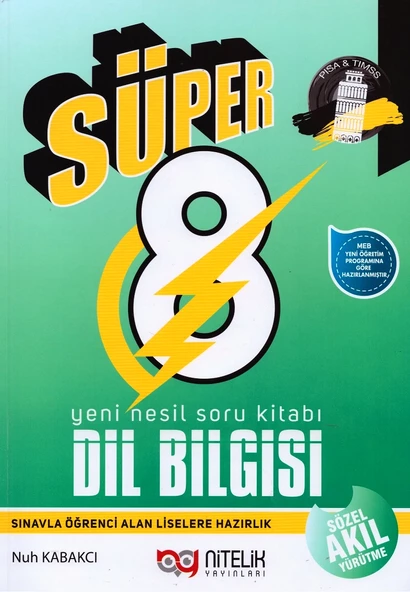 NİTELİK 8.SINIF YENİ NESİL SÜPER DİLBİLGİSİ SORU KİTABI