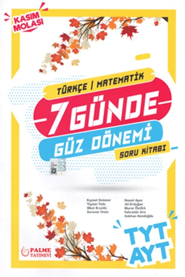 PALME TYT&AYT ( T-M ) 7 GÜNDE GÜZ DÖNEMİ SORU ürün görseli