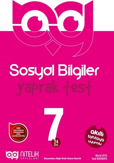 NİTELİK 7.SINIF SOSYAL BİLGİLER YAPRAK TEST ürün görseli