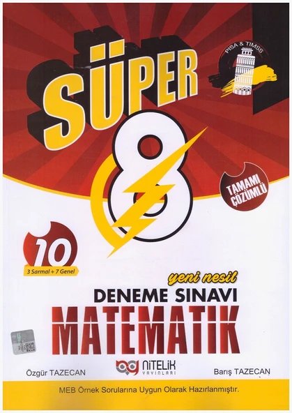 NİTELİK 8.SINIF YENİ NESİL SÜPER MATEMATİK DENEME ürün görseli 1