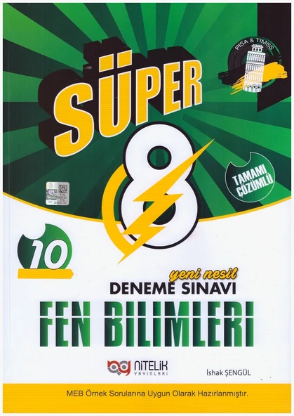 NİTELİK 8.SINIF YENİ NESİL SÜPER FEN BİLİMLERİ 10 DENEME ürün görseli