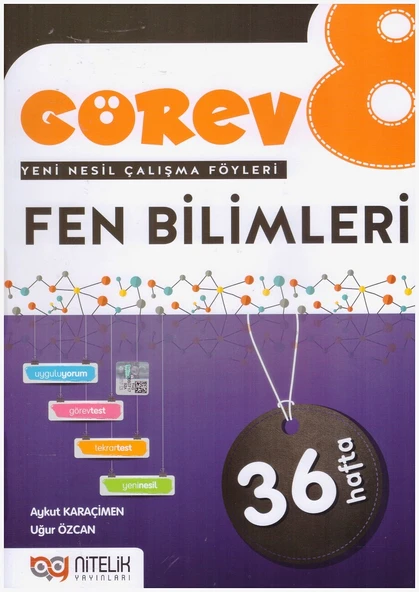 NİTELİK 8.SINIF GÖREV FEN BİLİMLERİ ÇALIŞMA FÖYLERİ ürün görseli