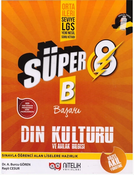 NİTELİK 8.SINIF YENİ NESİL SÜPER DİN KÜLTÜRÜ SORU BANKASI ürün görseli 1