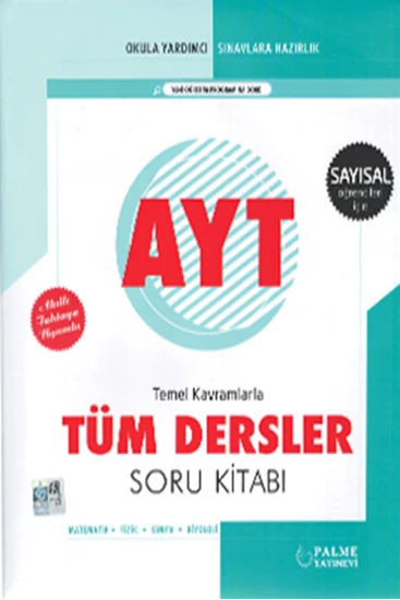 PALME AYT TÜM DERSLER SORU KİTABI ( SAYISAL ) ürün görseli